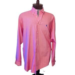 Ralph Lauren blue label red mini checker Blake fit button down shirt